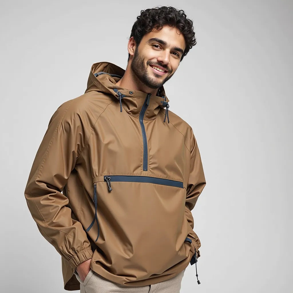 Veste coupe-vent imperméable avec capuche
