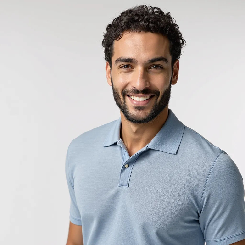 Aerolis Polo Shirt, Mist Blue