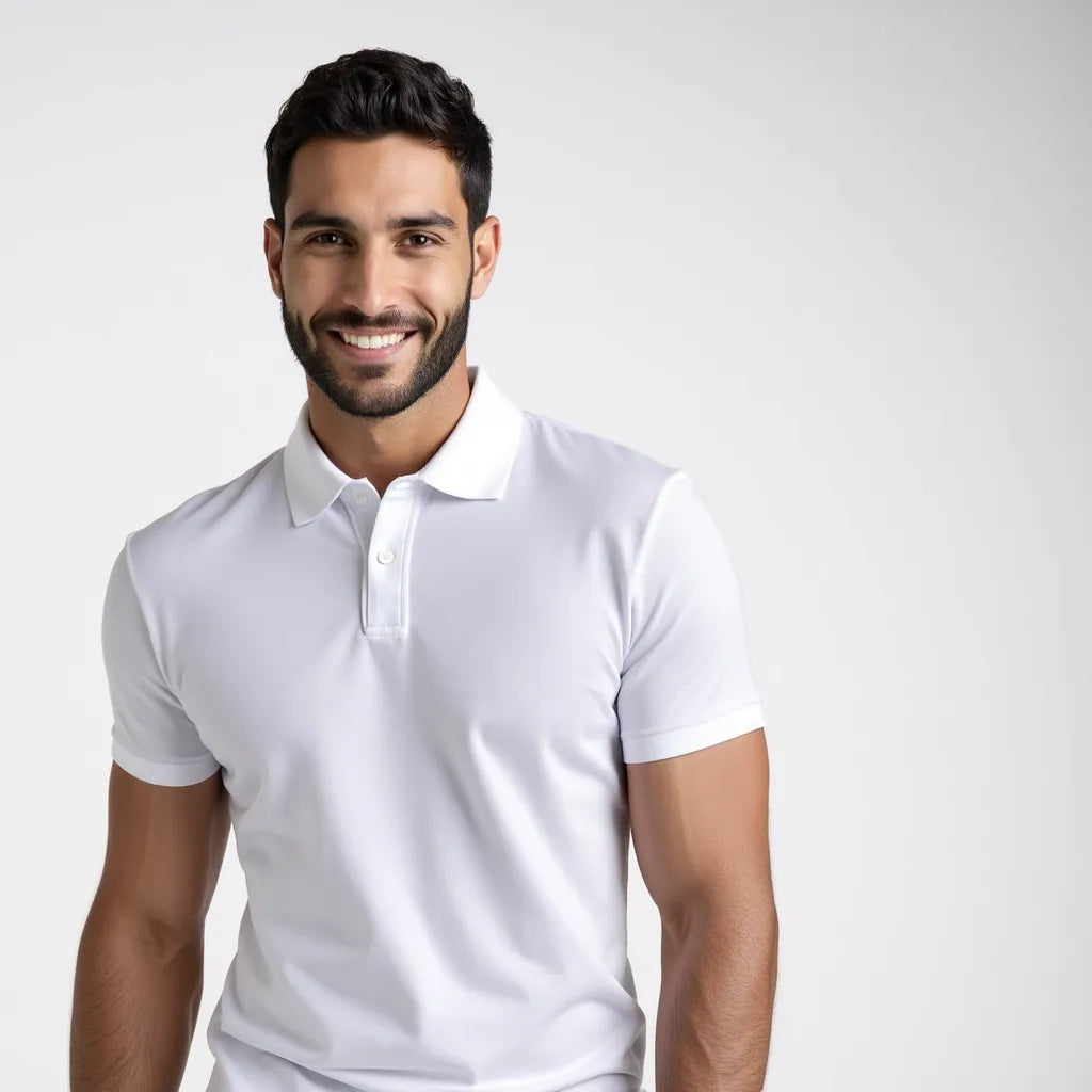 Pure White Nevado Polo Shirt 