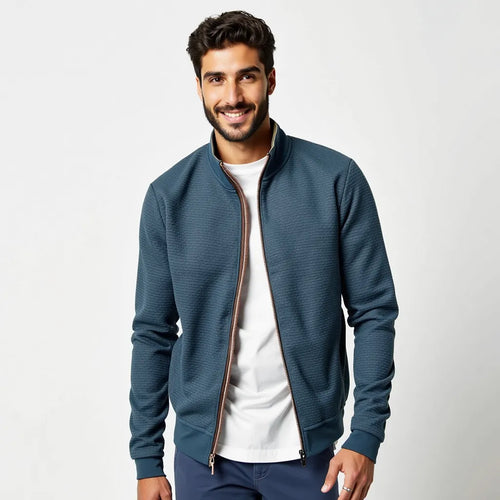 Veste Zippée Sport-Chic Bleu
