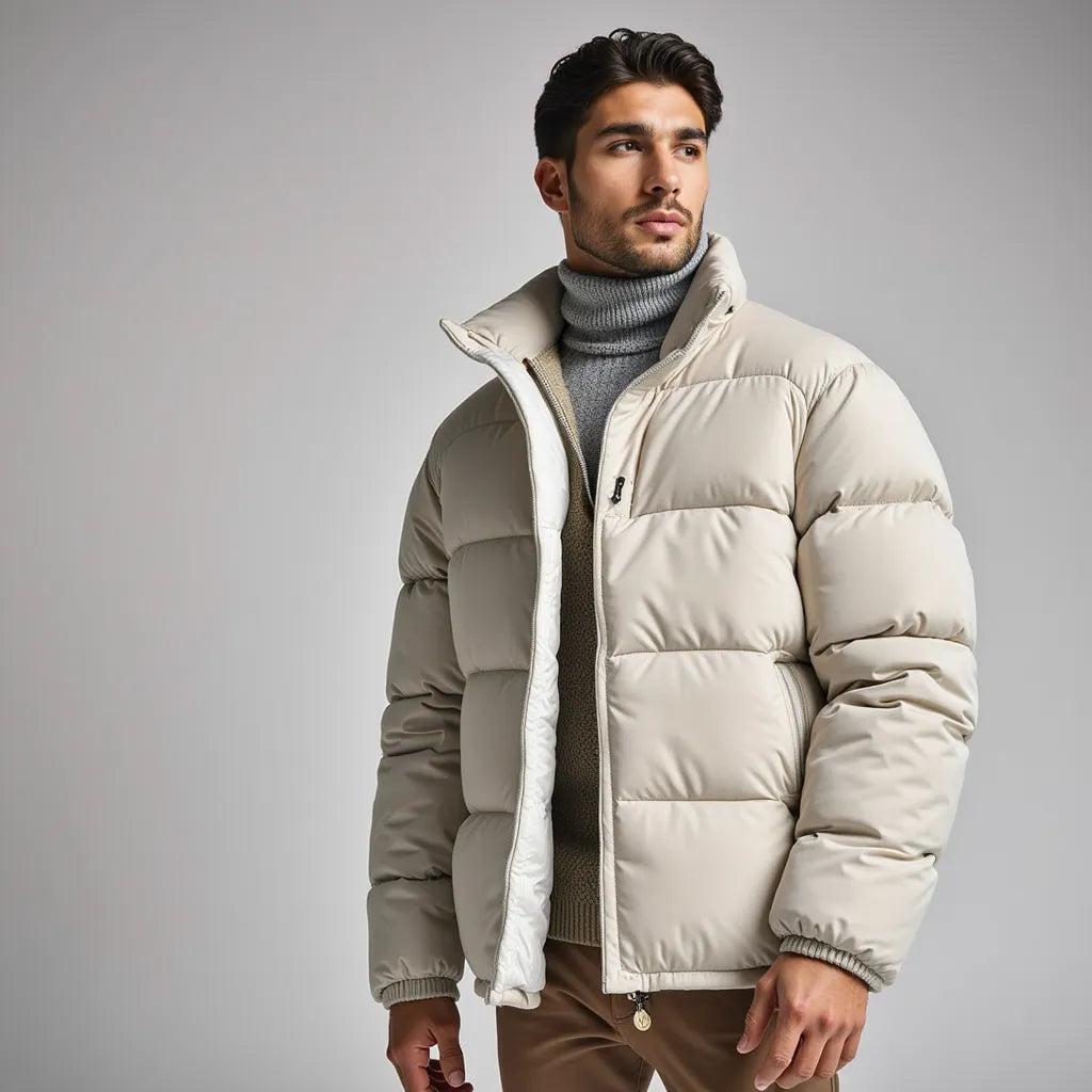 Ultra-Comfortable Beige Puffer Jacket