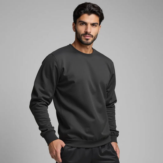 Sweatshirt col rond Black