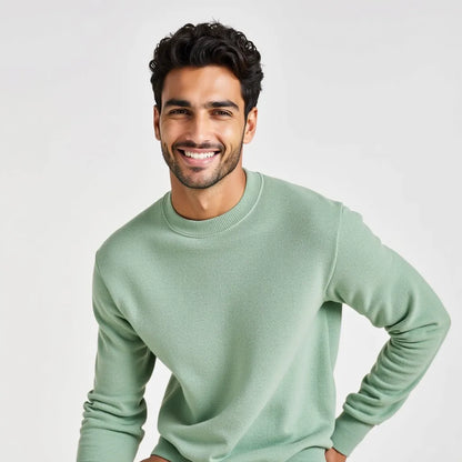 Pull en maille fine vert pastel