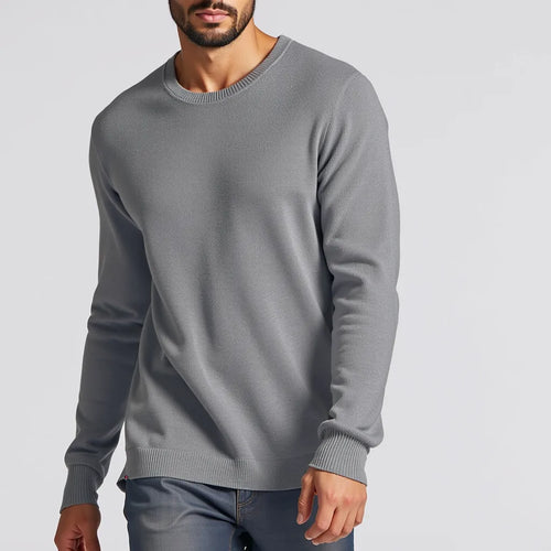 Pull en coton gris anthracite