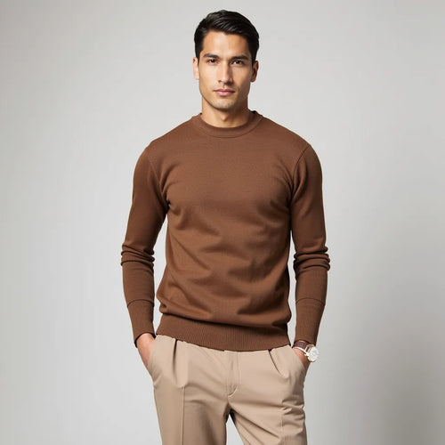 Elegant Brown Sweater