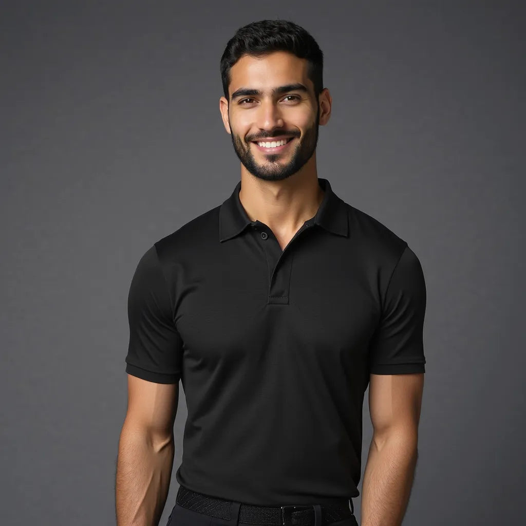 Nox Intense Black Polo Shirt