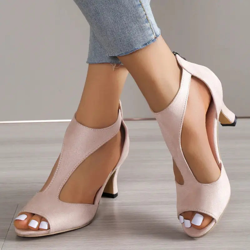 Orthopedic Leather Heeled Shoes - OrthoElegance™