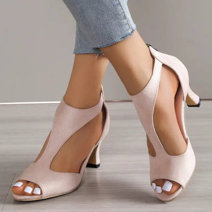 Orthopedic Leather Heeled Shoes - OrthoElegance™
