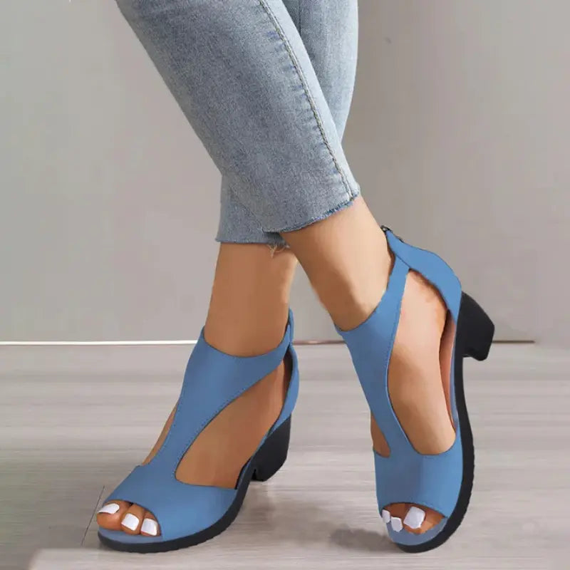 Orthopedic Leather Heeled Shoes - OrthoElegance™