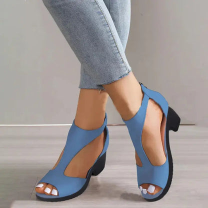 Orthopedic Leather Heeled Shoes - OrthoElegance™