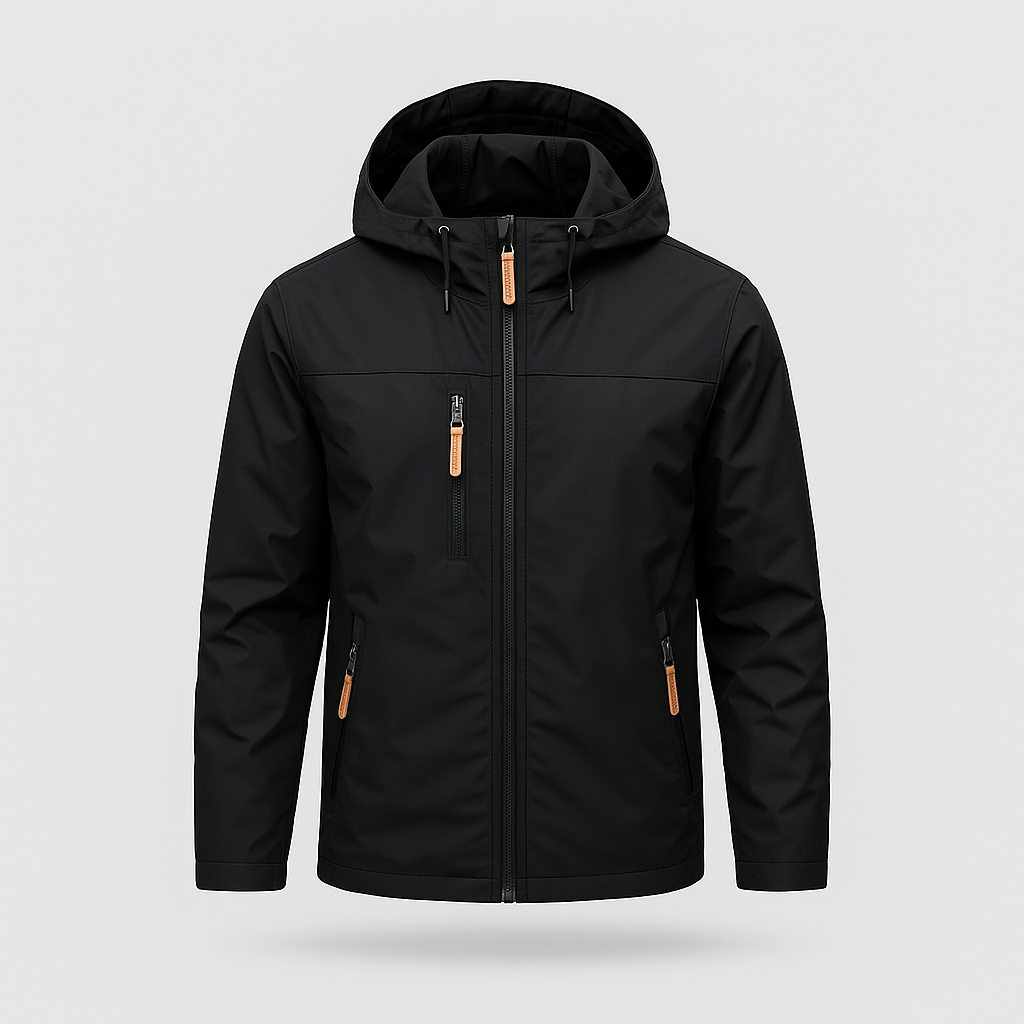 Men's Windproof Jacket with DWR Treatment |