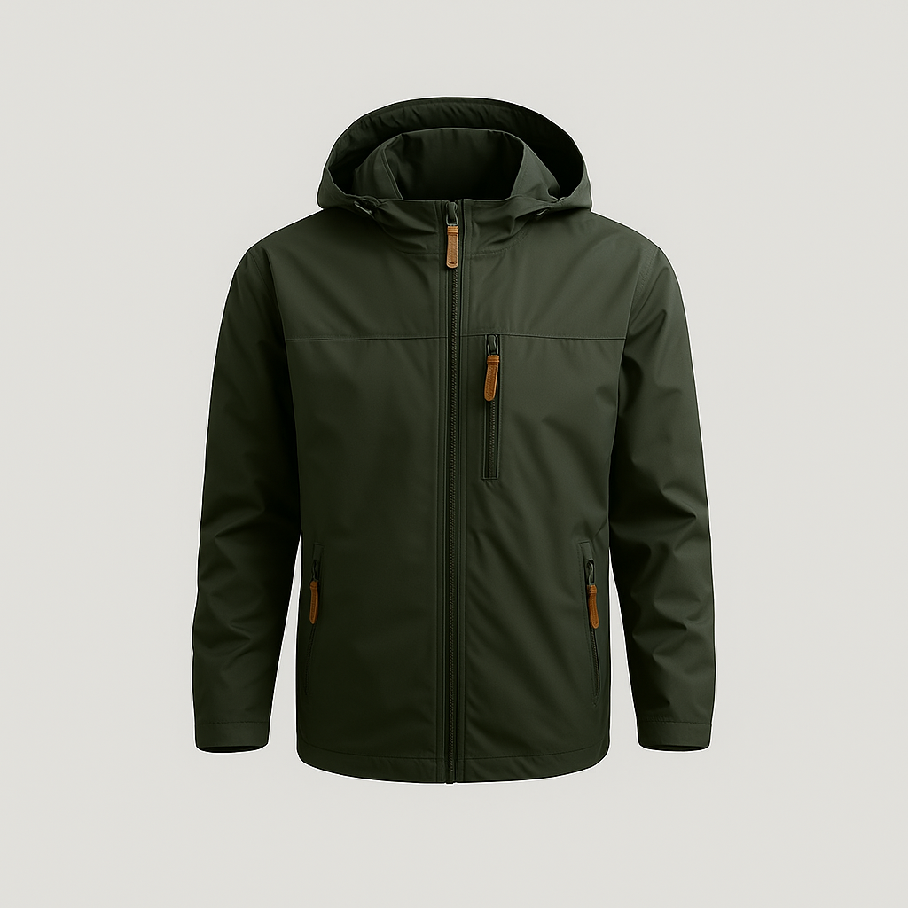 Men's Windproof Jacket with DWR Treatment |