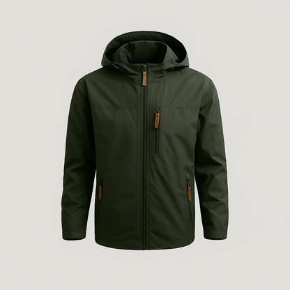 Men's Windproof Jacket with DWR Treatment |