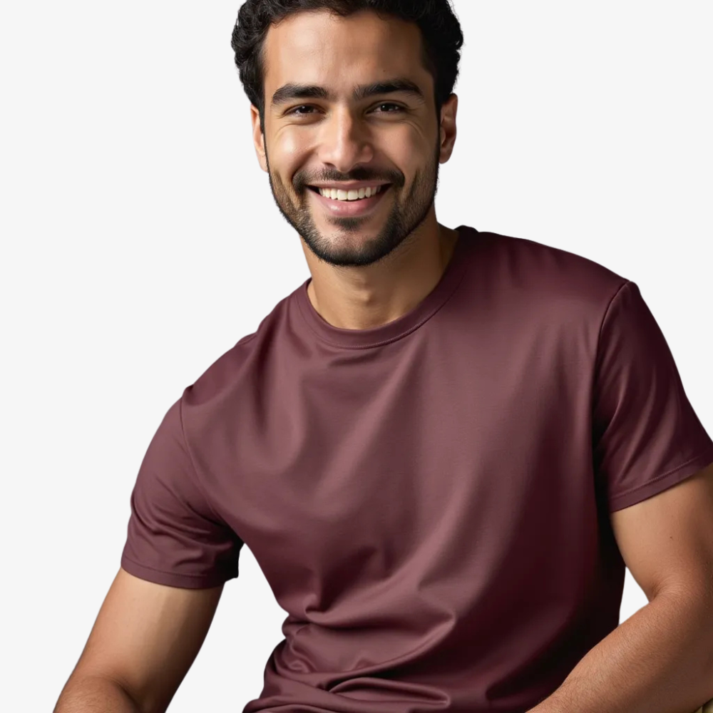 T-Shirt Élégance Bordeaux