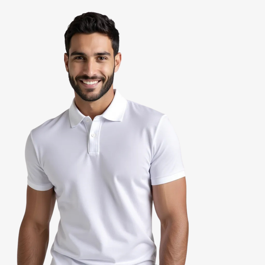 Pure White Nevado Polo Shirt 