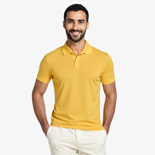 Solaro Sun Yellow Polo Shirt