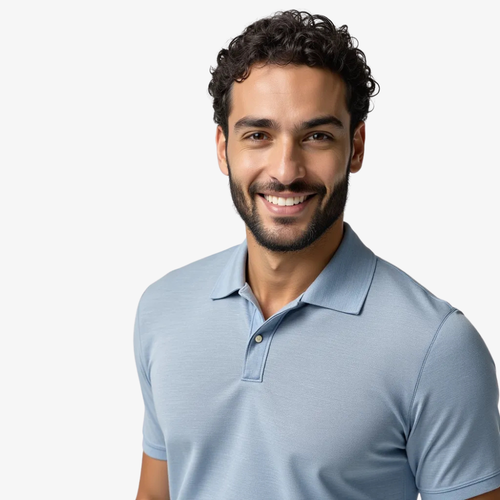 Aerolis Polo Shirt, Mist Blue