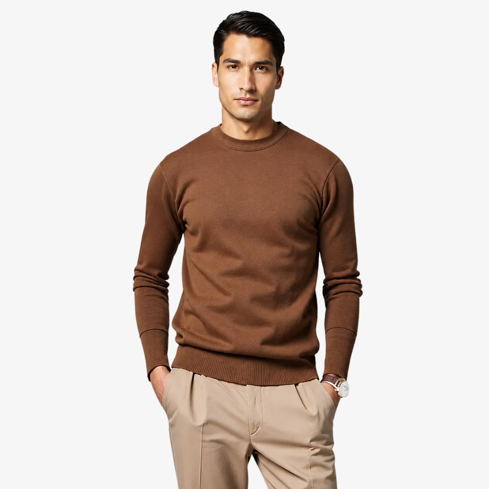 Pull Brun Élégance