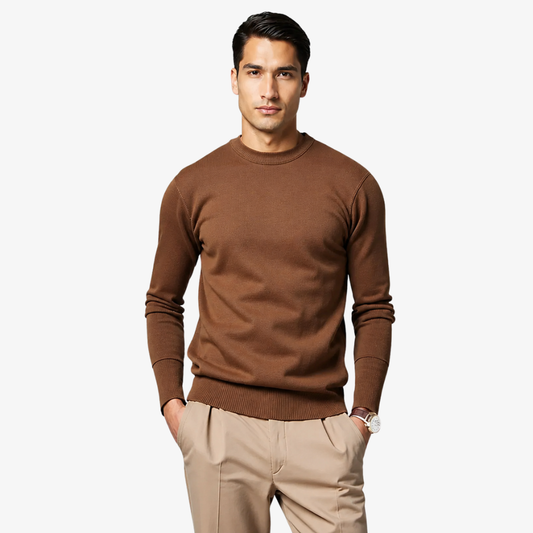 Pull Brun Élégance
