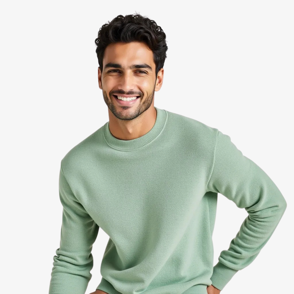 Pull en maille fine vert pastel