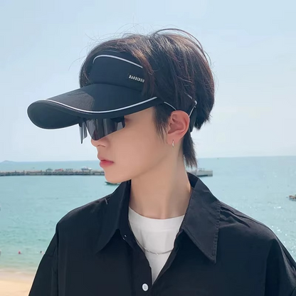 Visor cap with integrated goggles
