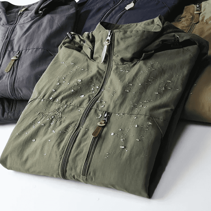 Men's Windproof Jacket with DWR Treatment |