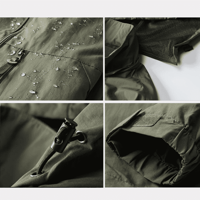 Men's Windproof Jacket with DWR Treatment |